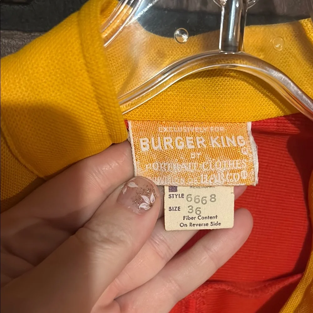 Men's vintage 1970s Burger King uniform shirt - Picture 3 of 5